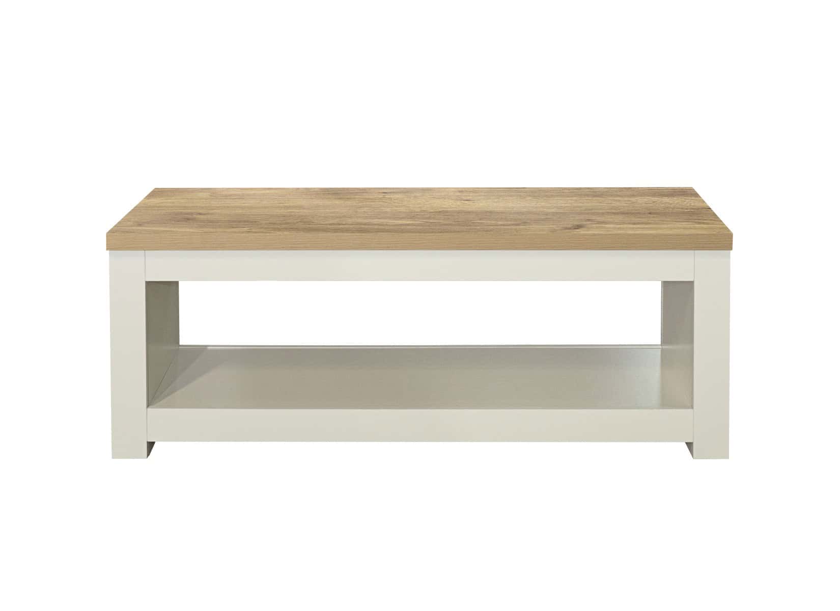 Highgate Coffee Table - Cream & Oak - Image 4