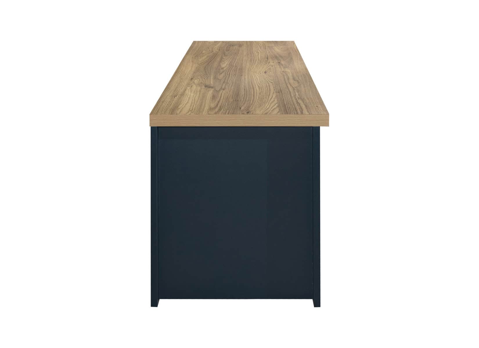 Highgate Large TV Unit - Navy & Oak - Image 6