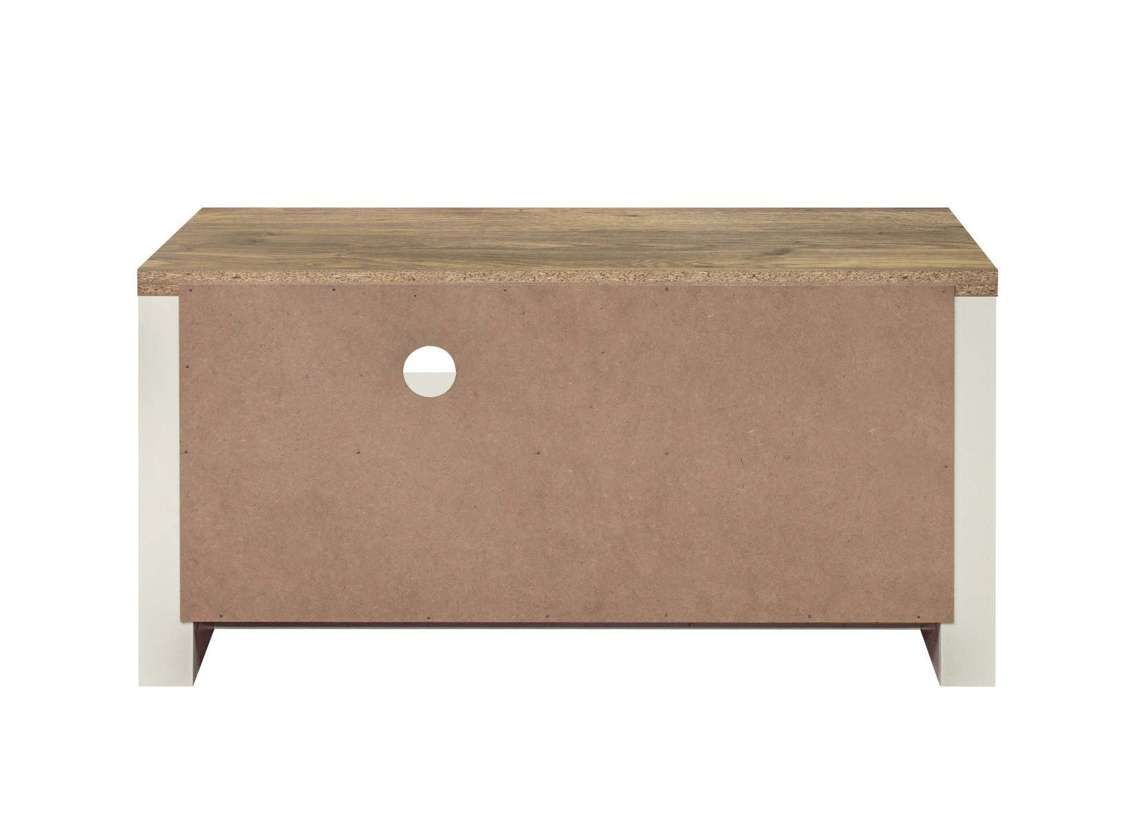 Highgate Small TV Unit - Cream & Oak - Image 7