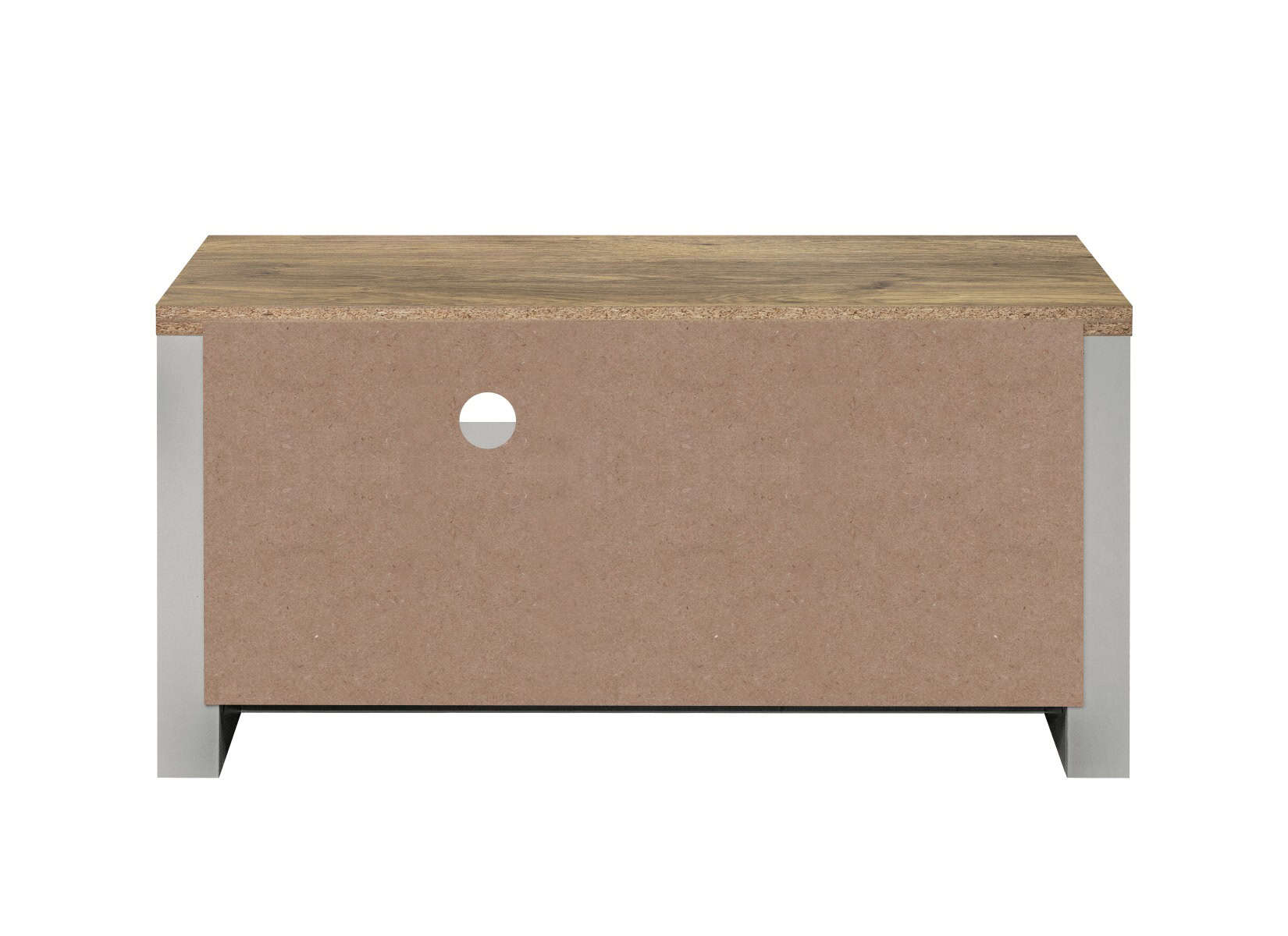 Highgate Small TV Unit - Grey & Oak - Image 7