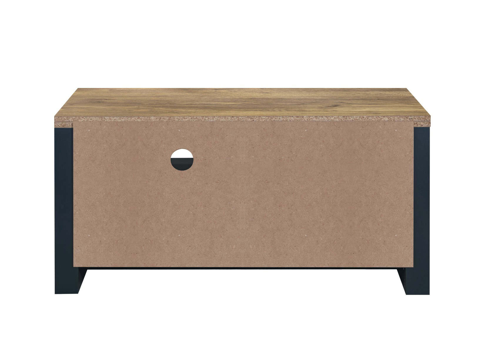 Highgate Small TV Unit - Navy & Oak - Image 7