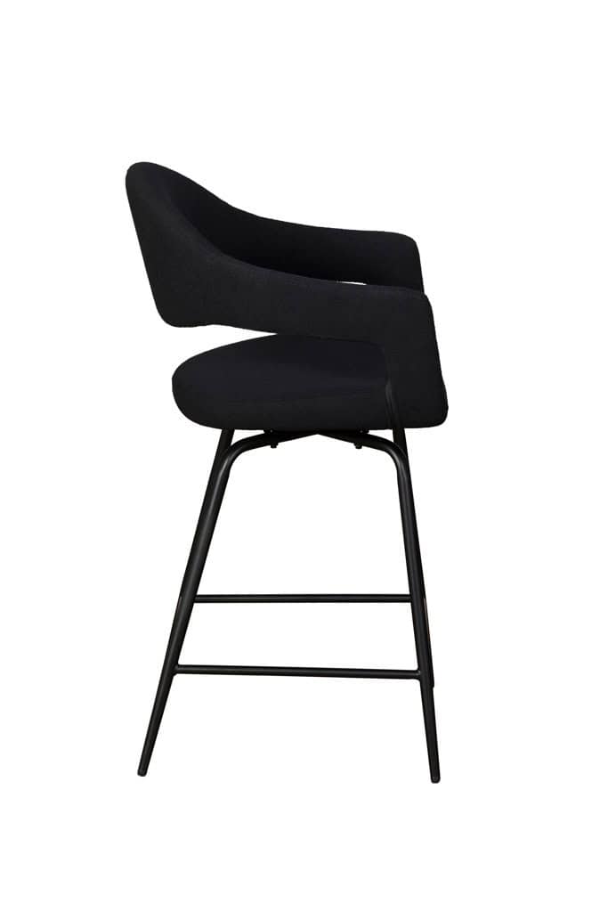 Jasmine Counter Chair (Pair) - Black - Image 4