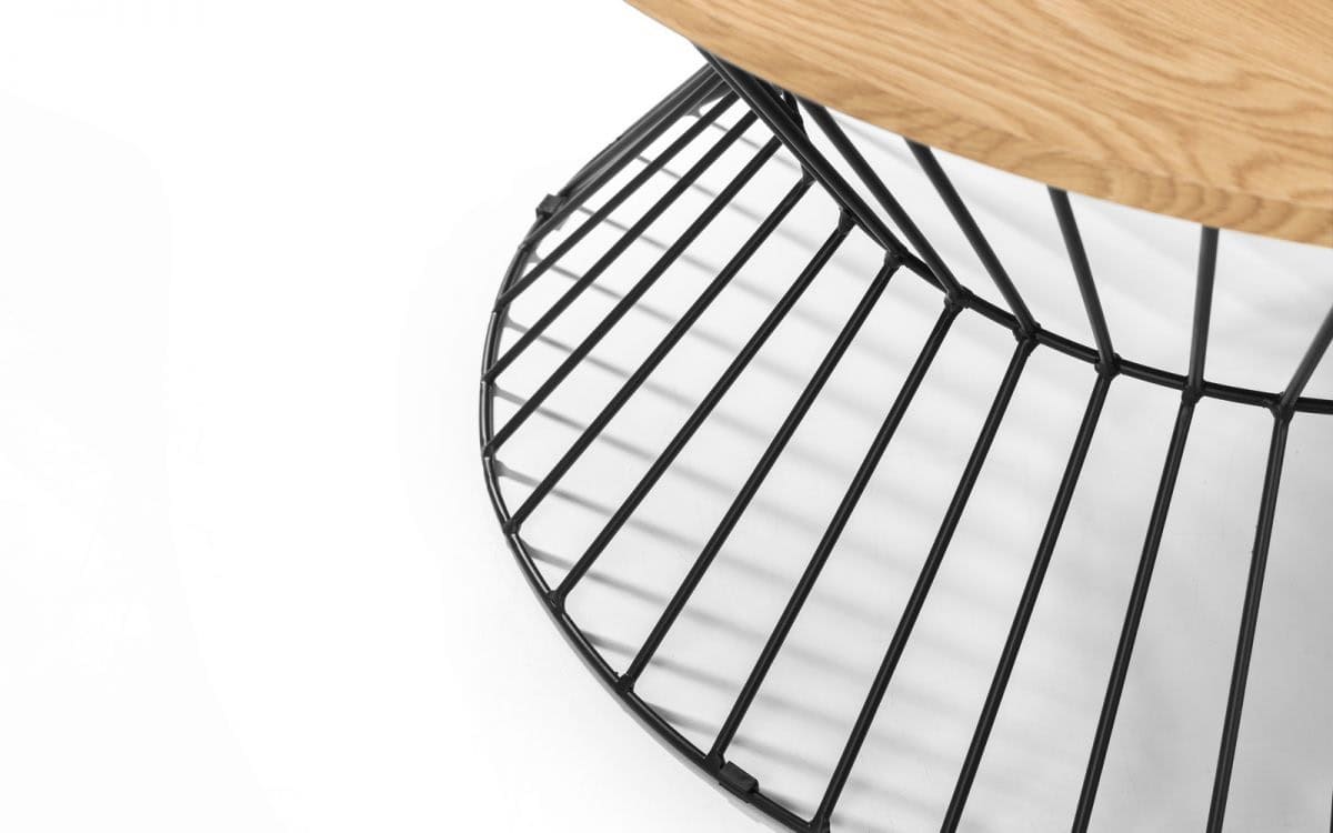 Staten Round Coffee Table - Light Oak - Image 4