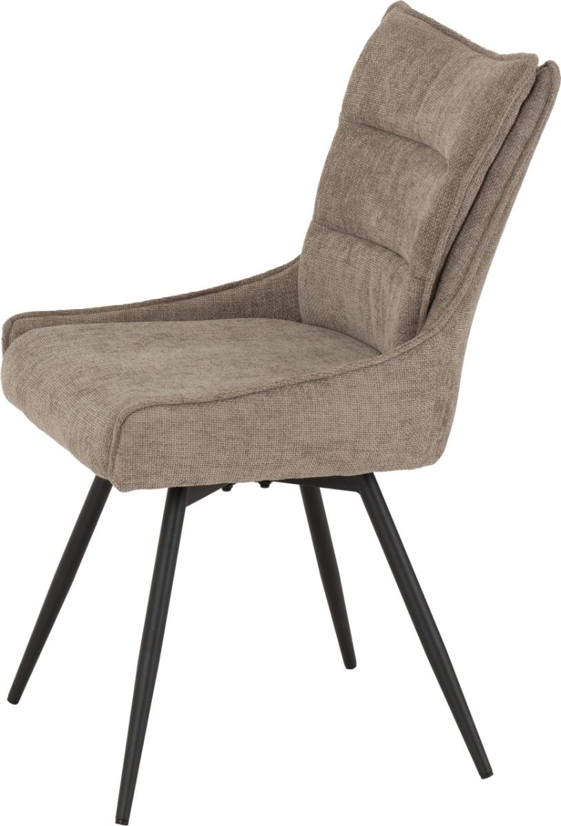 Lewis Swivel Dining Chair (x2) - Fawn - Image 3
