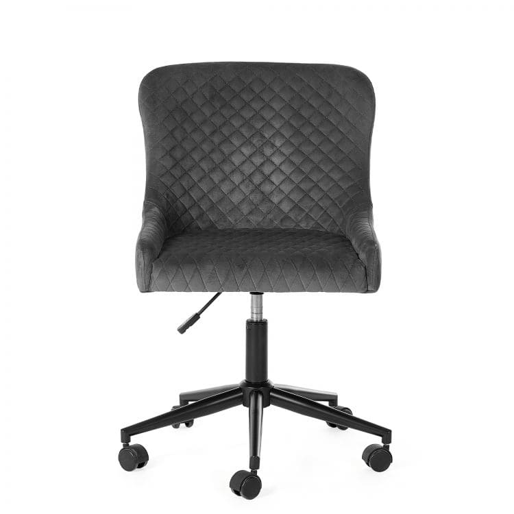 Watson Office Chair - Grey Velvet - Image 4