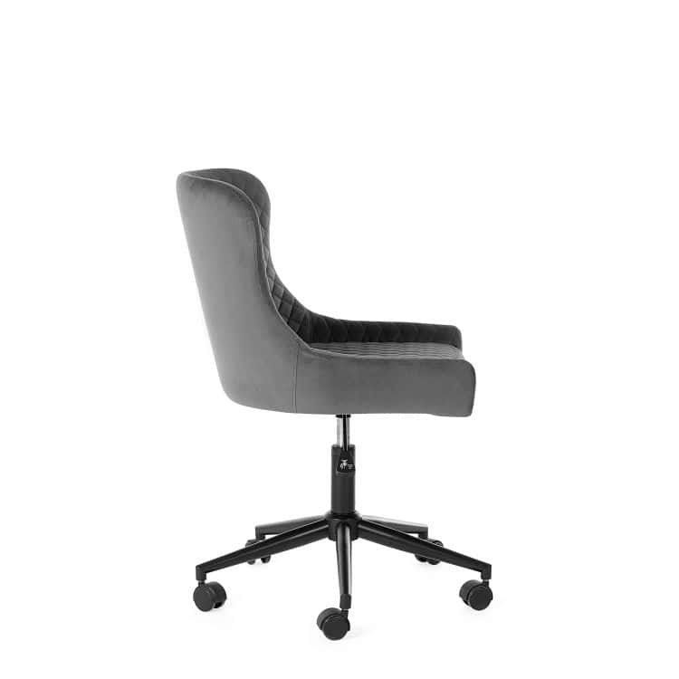 Watson Office Chair - Grey Velvet - Image 6