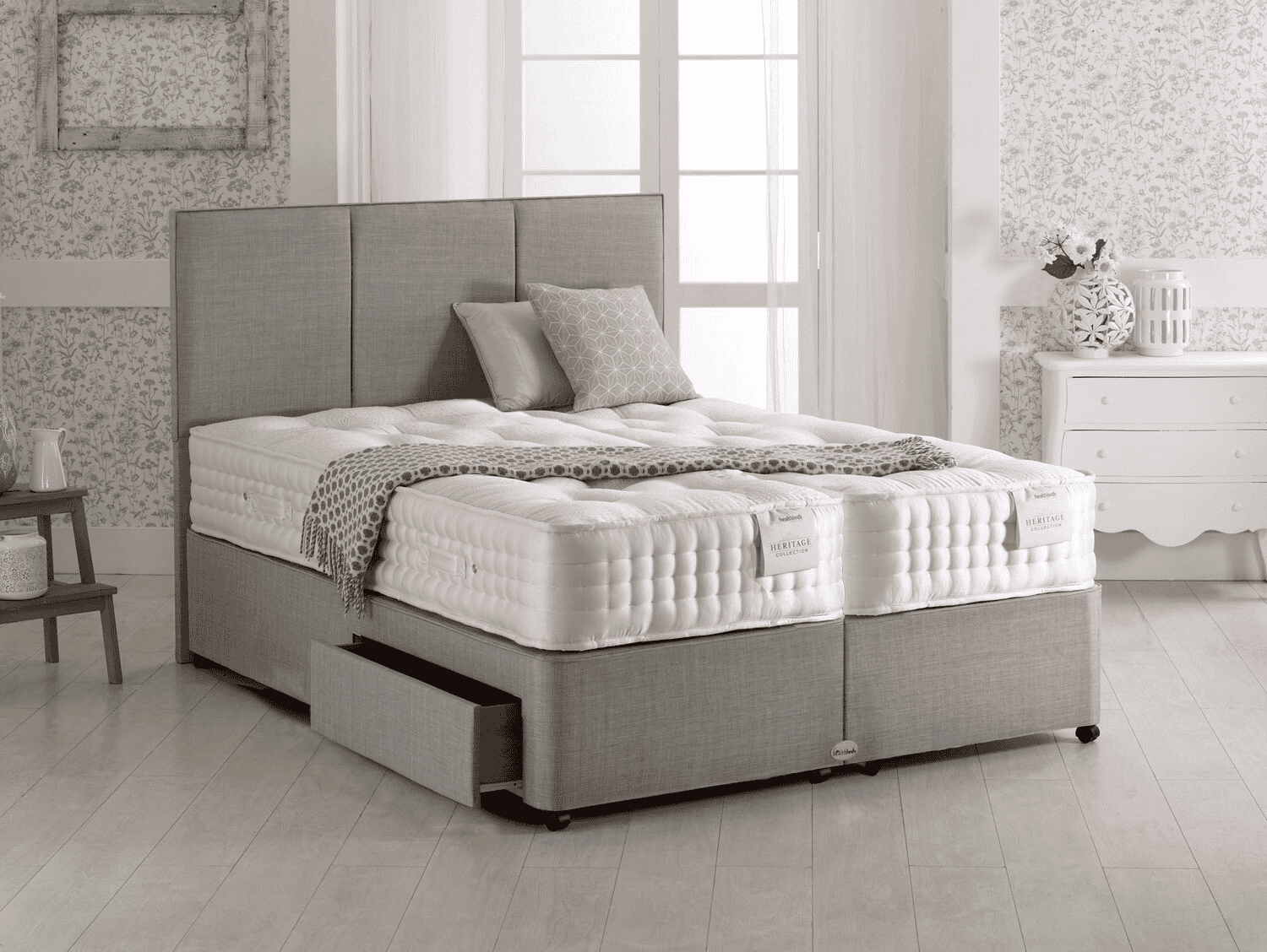 Healthbeds 6ft Luxor 1500 2 Drawer Zip & Link Bed - Image 4