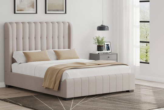 Megan 4ft6 Bedframe – Beige