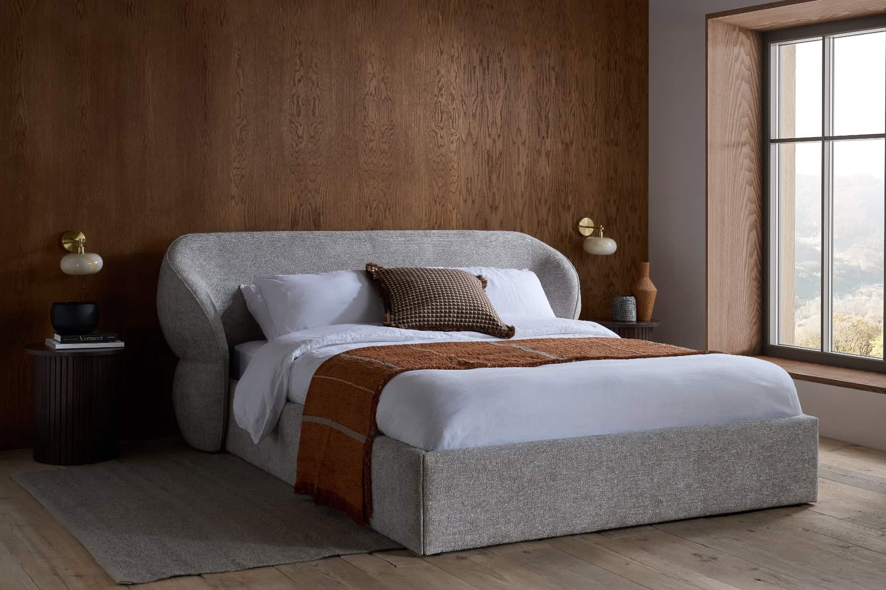 4ft6 Milan Bedframe – Grey