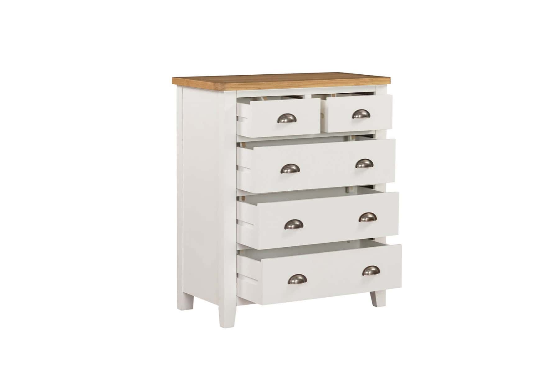 Mellor 5 Drawer Tall Chest - Cashmere - Image 2