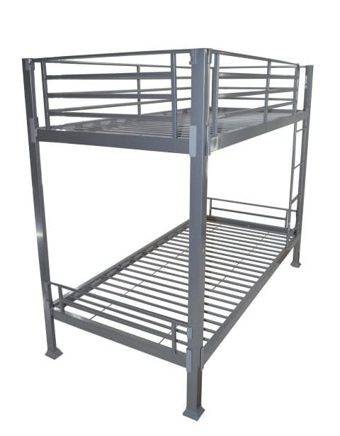 No Bolts 2ft6 Contract Bunk Bed in Silver
