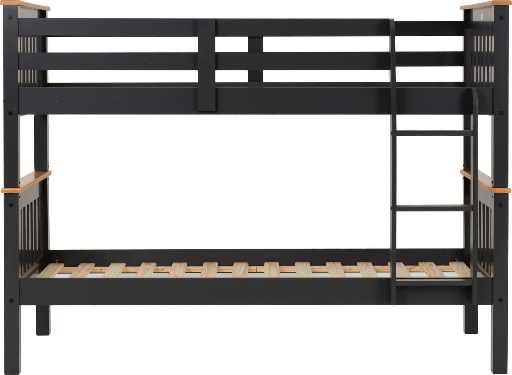 Neptune 3ft Bunk Bed - Grey/Oak Effect - Image 3