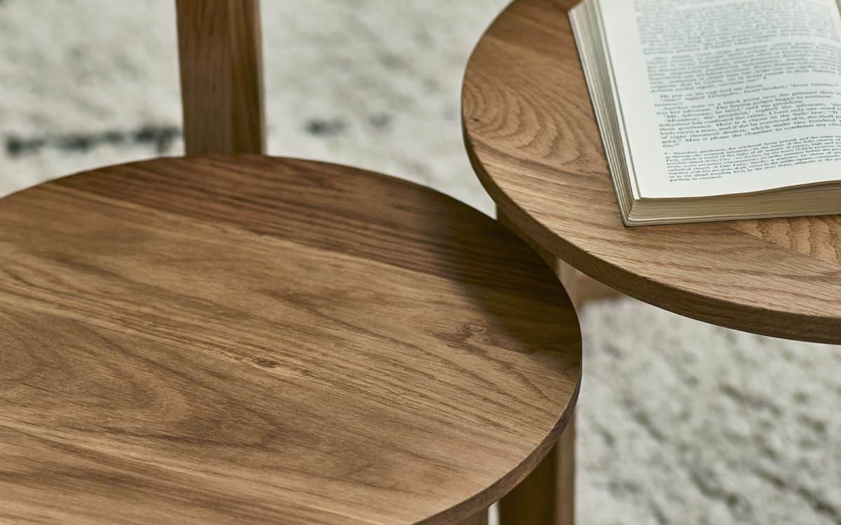 Nidal Nest of Tables - Oak - Image 3