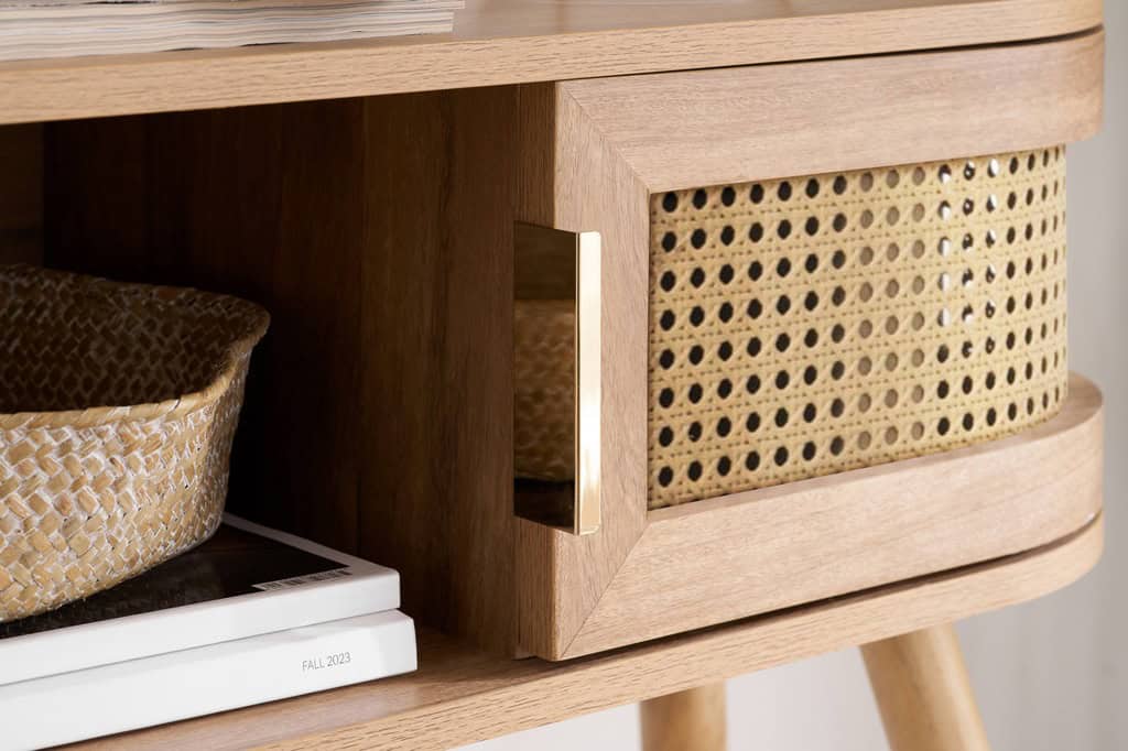 Noah Console Table - Oak - Image 4