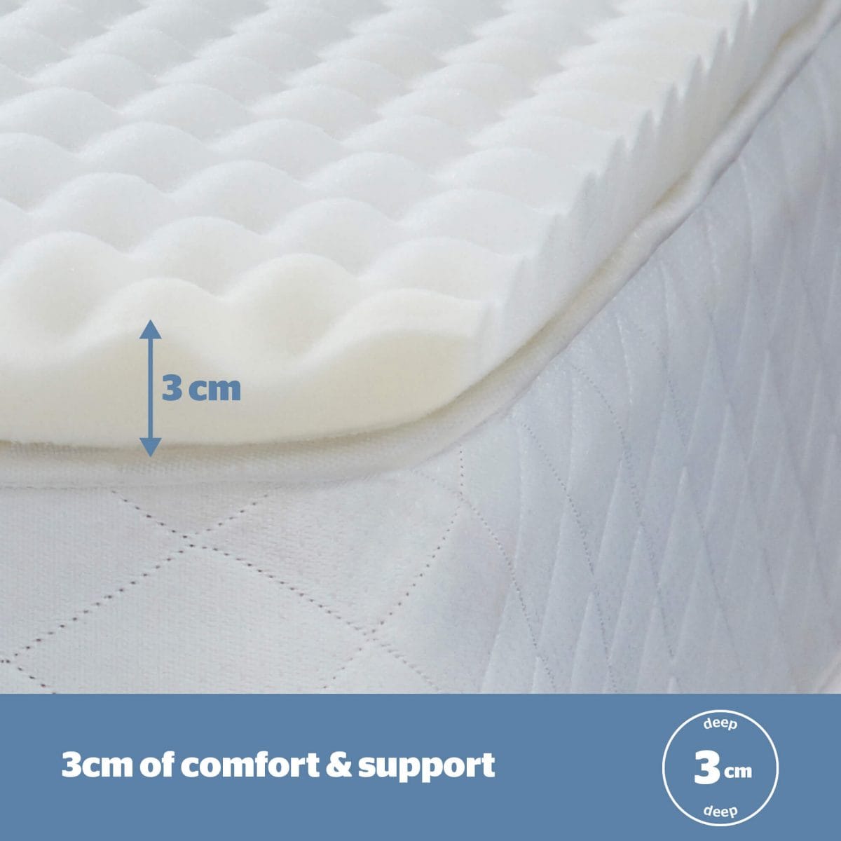 Silentnight Orthopedic 3cm Mattress Topper - 5ft King Size - Image 4
