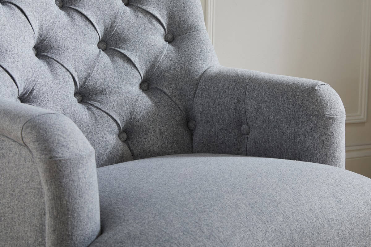 Padstow Armchair - Grey - Image 3