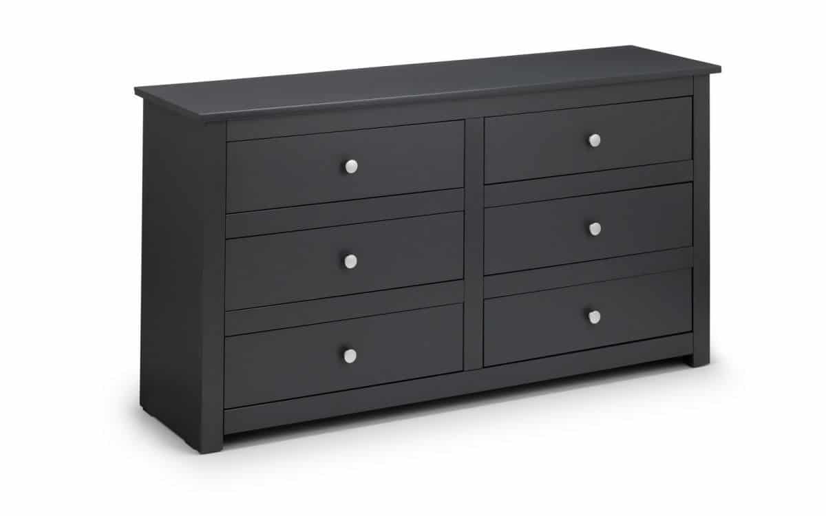 Scottie 6 Drawer Chest - Anthracite - Image 2