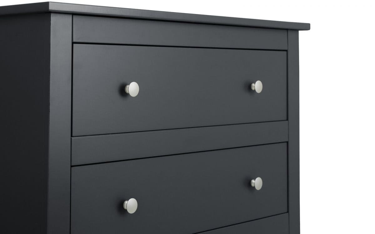 Scottie 4 Drawer Chest - Anthracite - Image 4