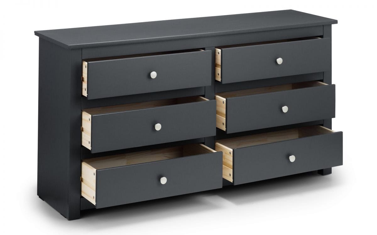 Scottie 6 Drawer Chest - Anthracite - Image 3
