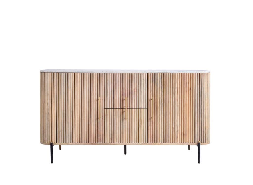 Baker Furniture Reed Wide Sideboard - Mango Wood - Image 2