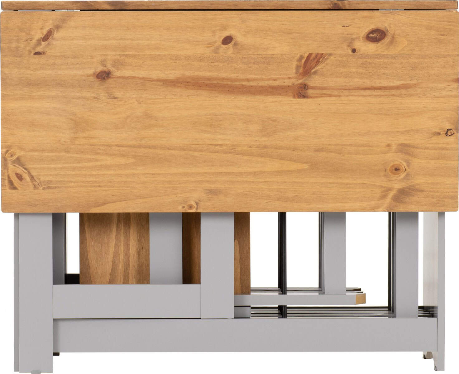 Santos Butterfly Dining Set - Slate Grey/Distressed Waxed Pine - Image 3