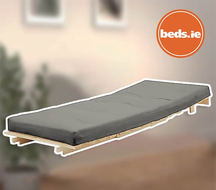 2ft6 Mito Futon Bed with Light Grey Mattress - Image 2