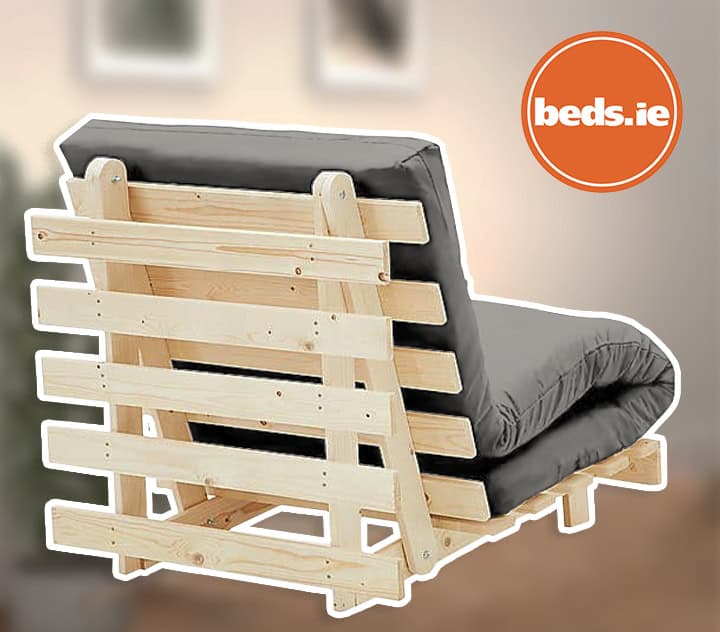 2ft6 Mito Futon Bed with Light Grey Mattress - Image 4