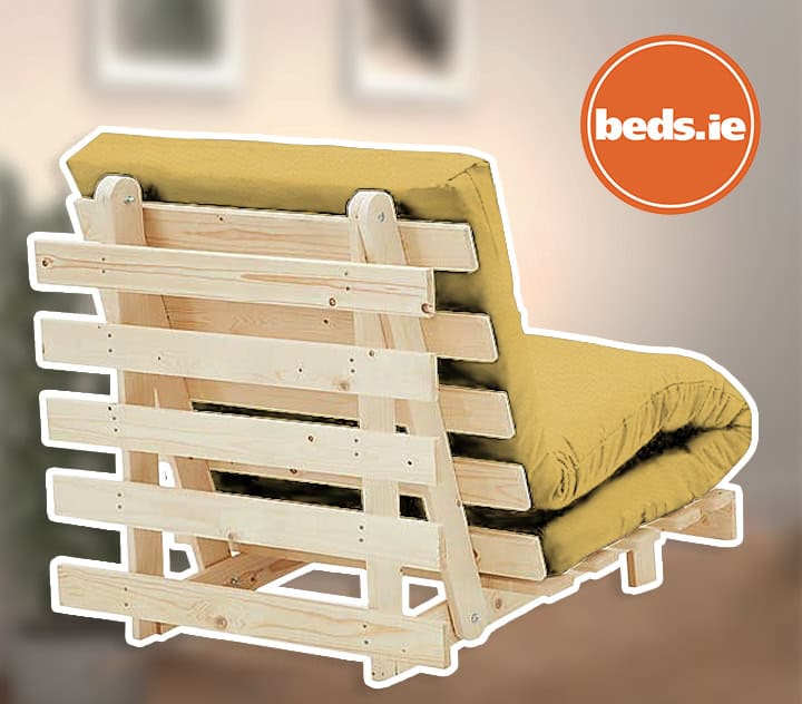 2ft6 Mito Futon Bed with Ochre Mattress - Image 2