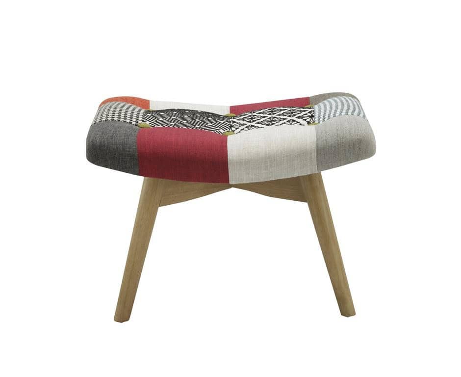 Sloane Patched Fabric Armchair - Image 3