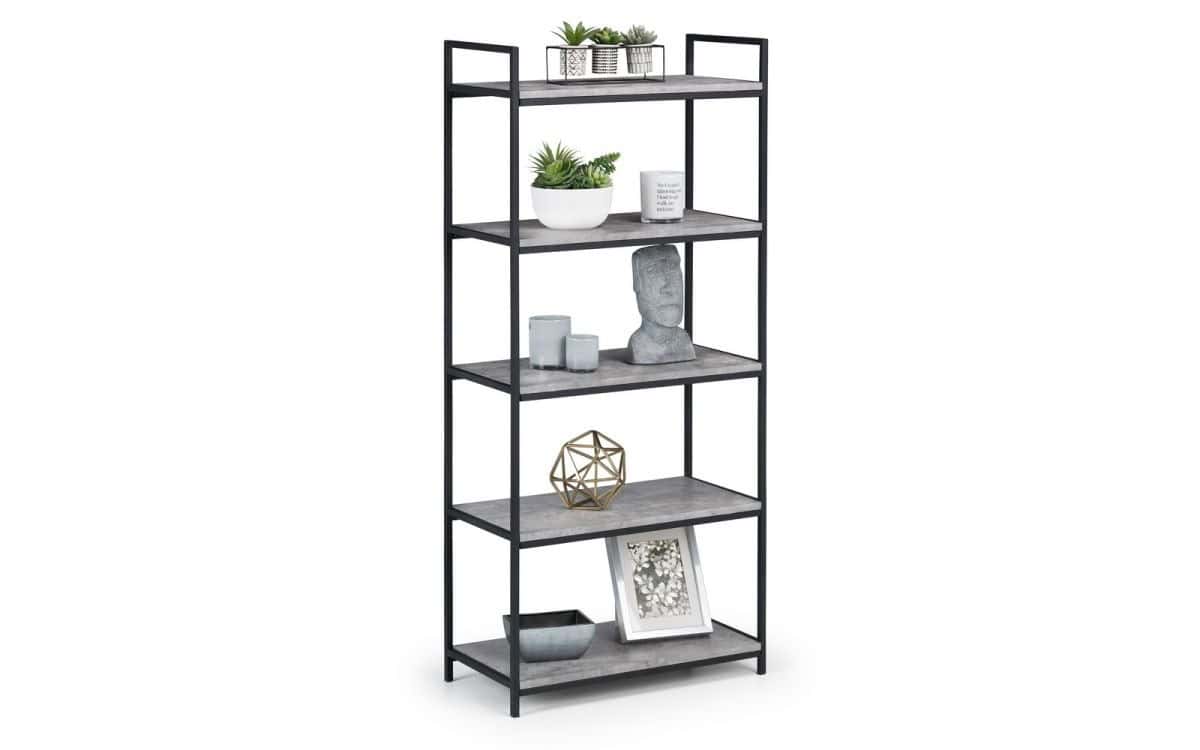 Sawmill Tall Bookcase - Concrete Grey - Image 2