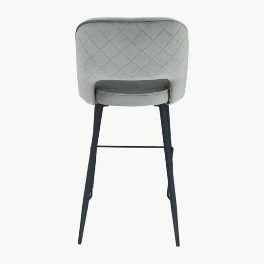 Sutton Stool - Grey Velvet (Set of 2) - Image 5