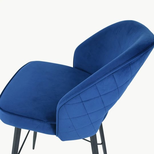 Sutton Stool - Navy Velvet (Set of 2) - Image 3