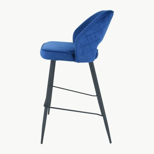 Sutton Stool - Navy Velvet (Set of 2) - Image 4