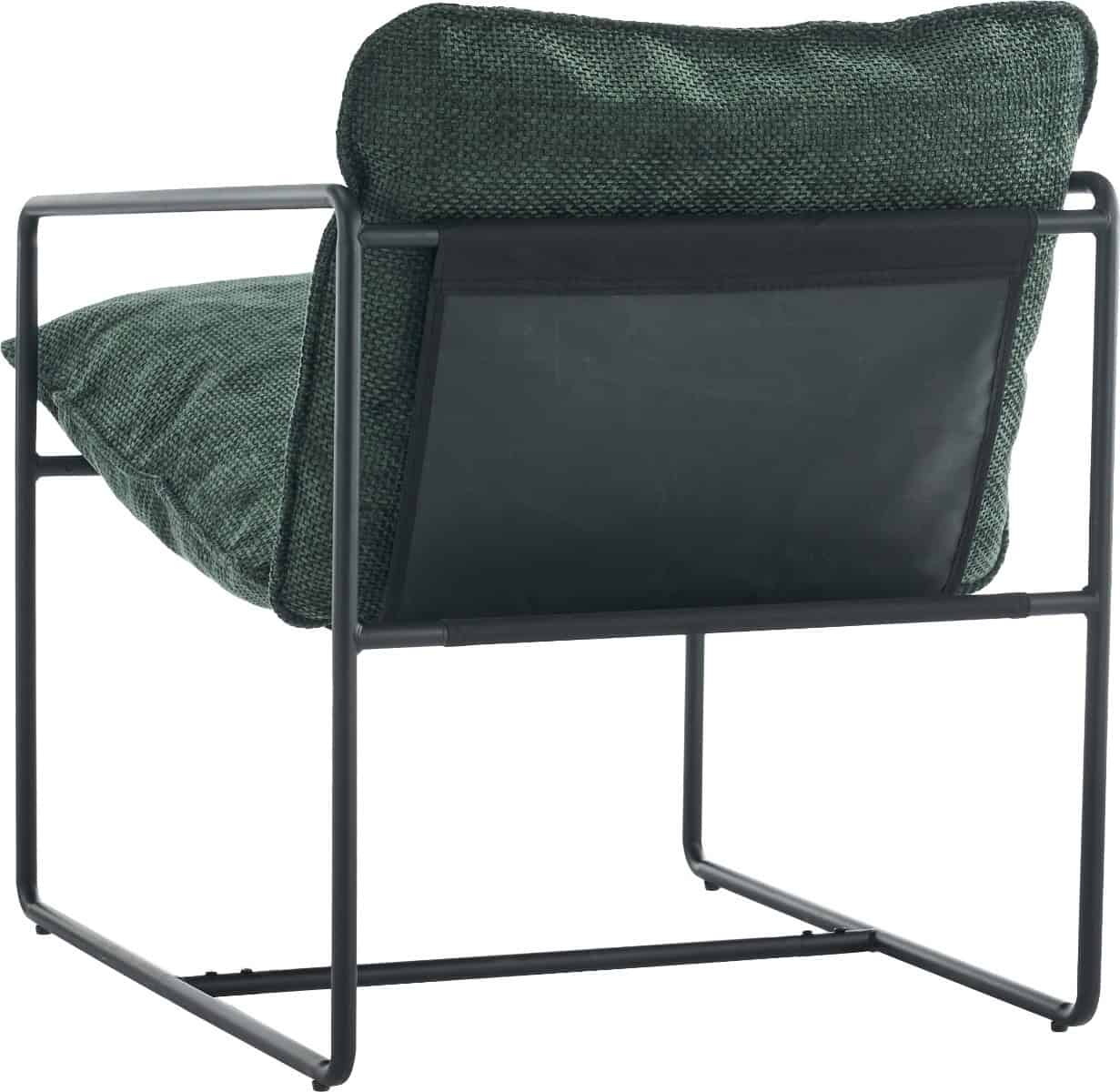 Tivoli Occasional Chair - Black Metal/Green Fabric - Image 4