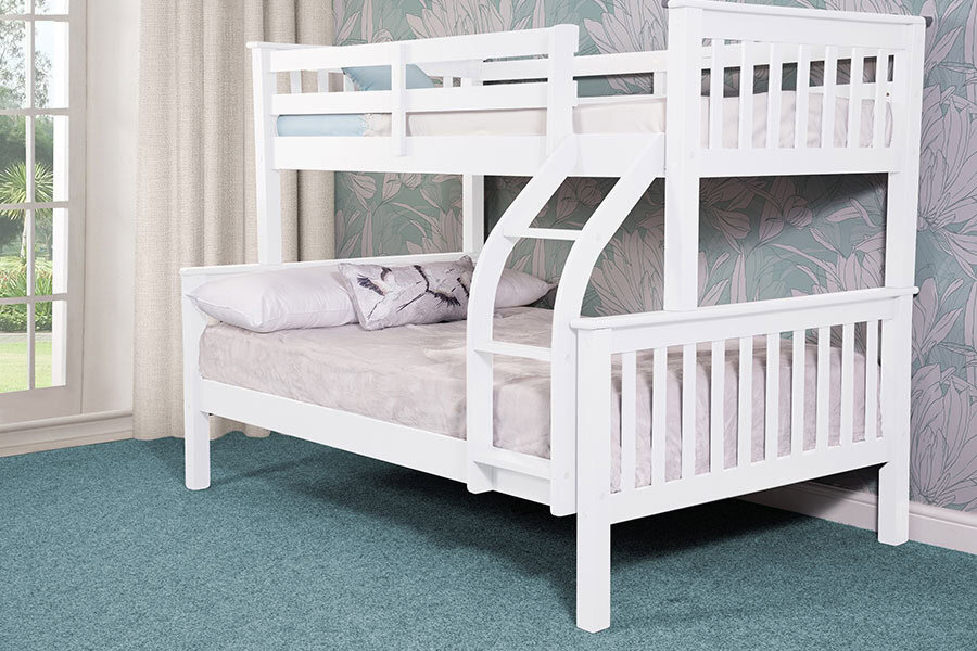 Connor Triple Bunk Bed – White