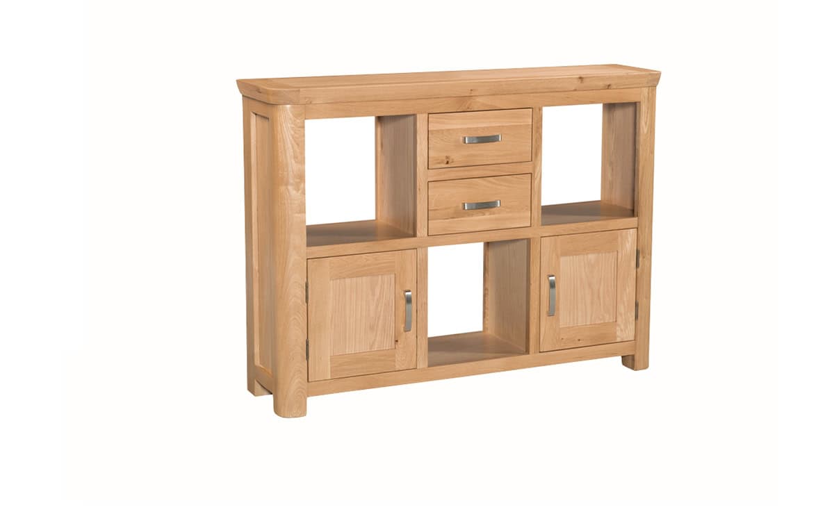 Treviso Oak Low Display Cabinet