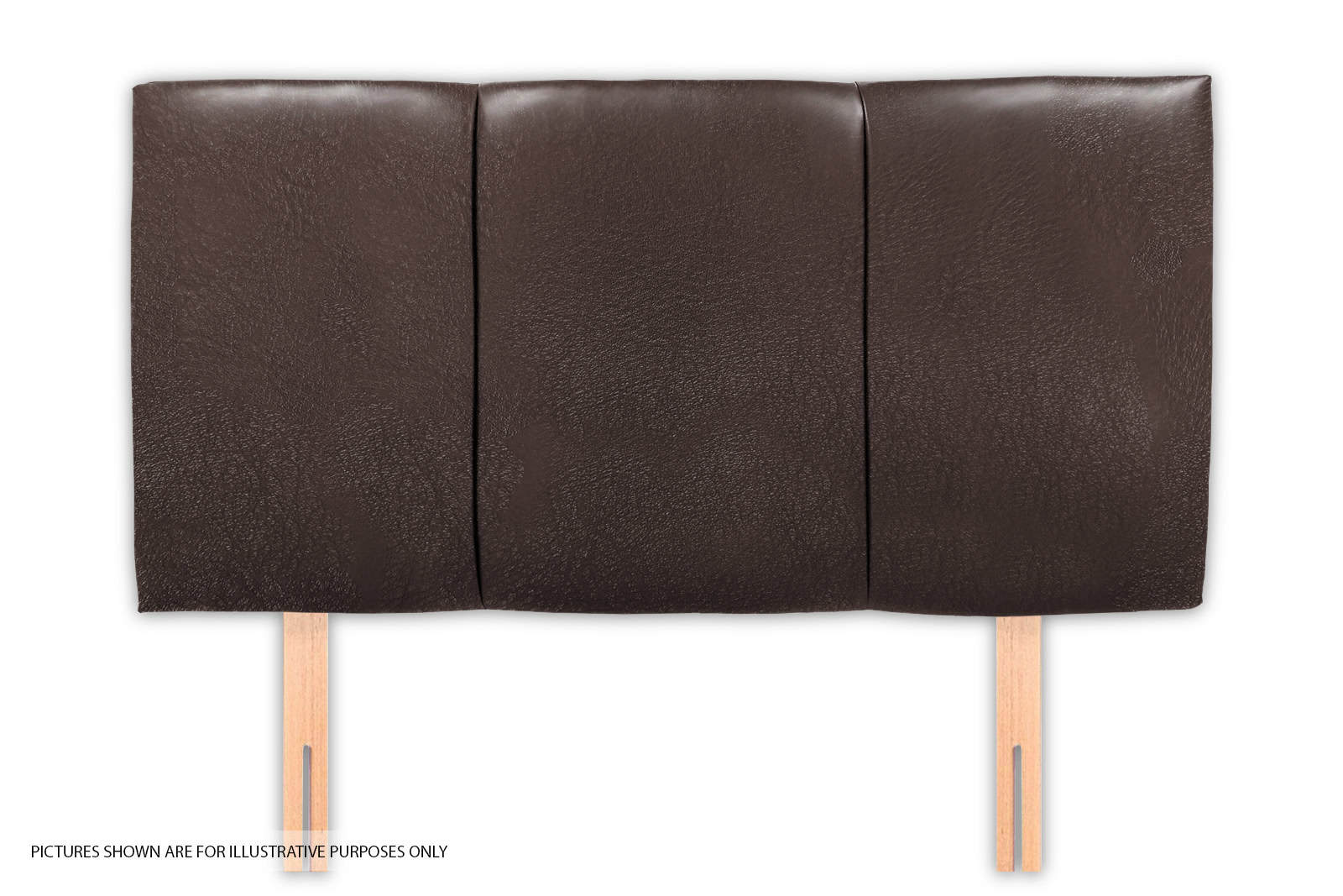 Granada 4ft6 Headboard – Brown Faux Leather