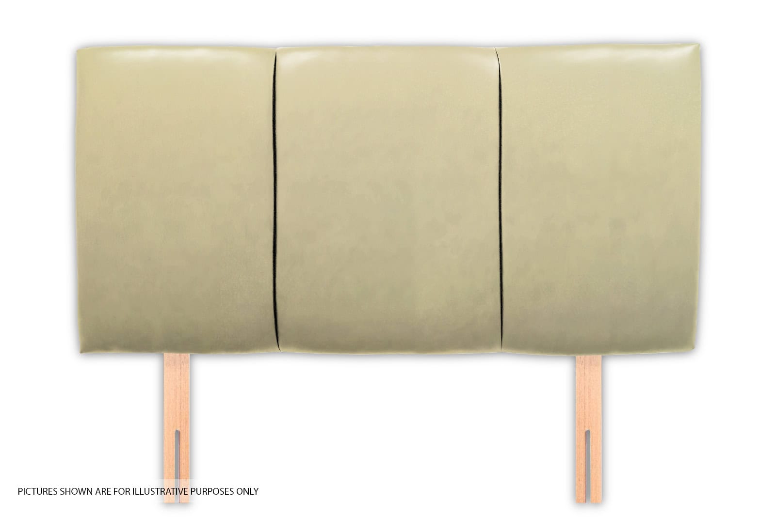 Granada 4ft6 Headboard – Cream Faux Leather