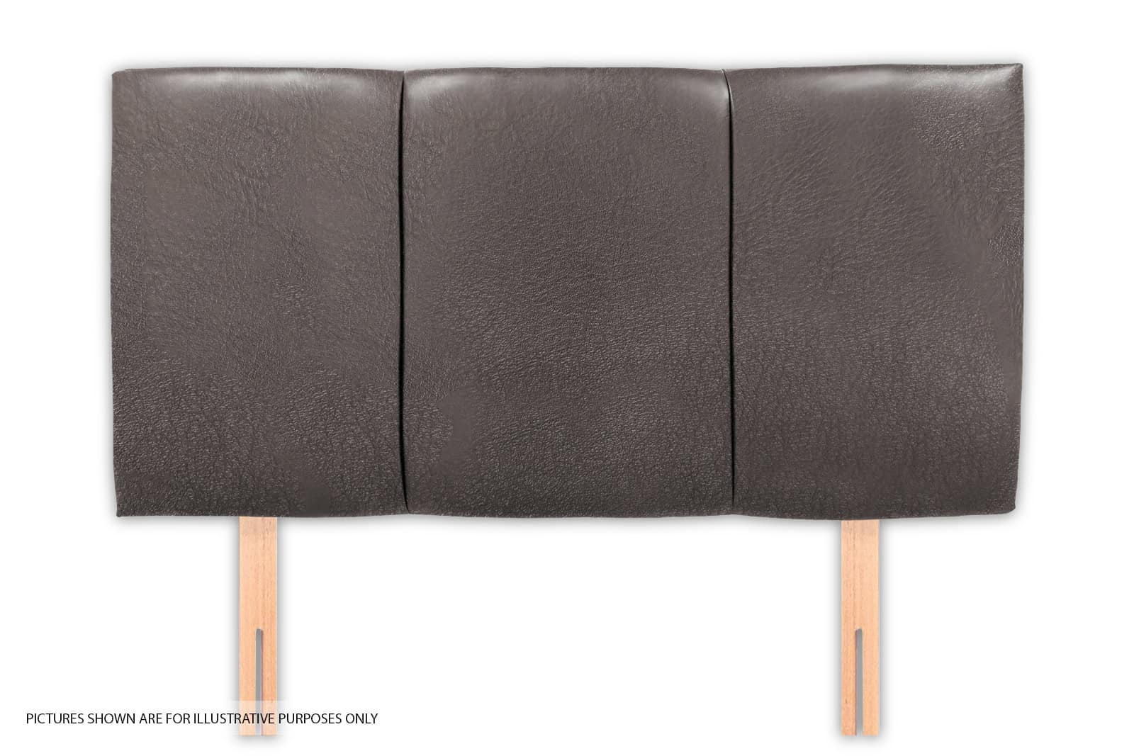 Granada 4ft6 Headboard – Grey Faux Leather