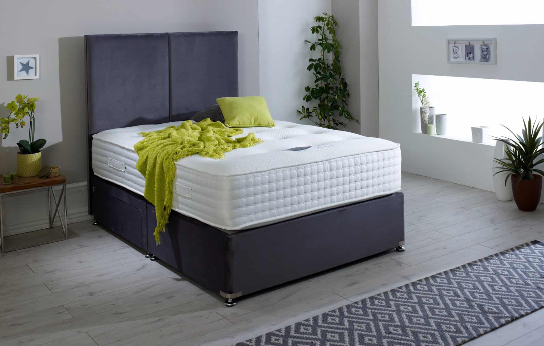 4ft6 Victoria Bed Set + FREE Matching Headboard – Choice of Fabrics!