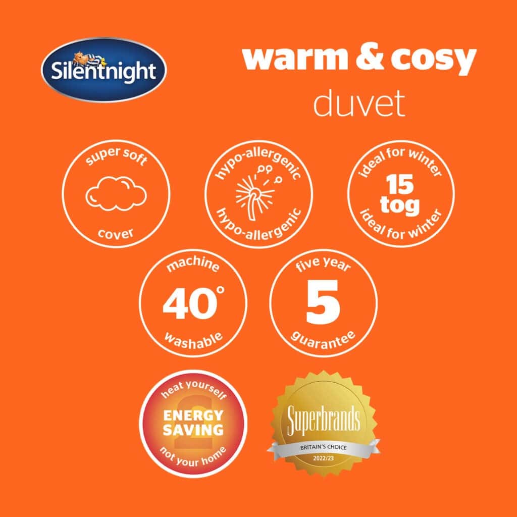 Silentnight Warm And Cosy 15 Tog Duvet - 5ft King Size - Image 2