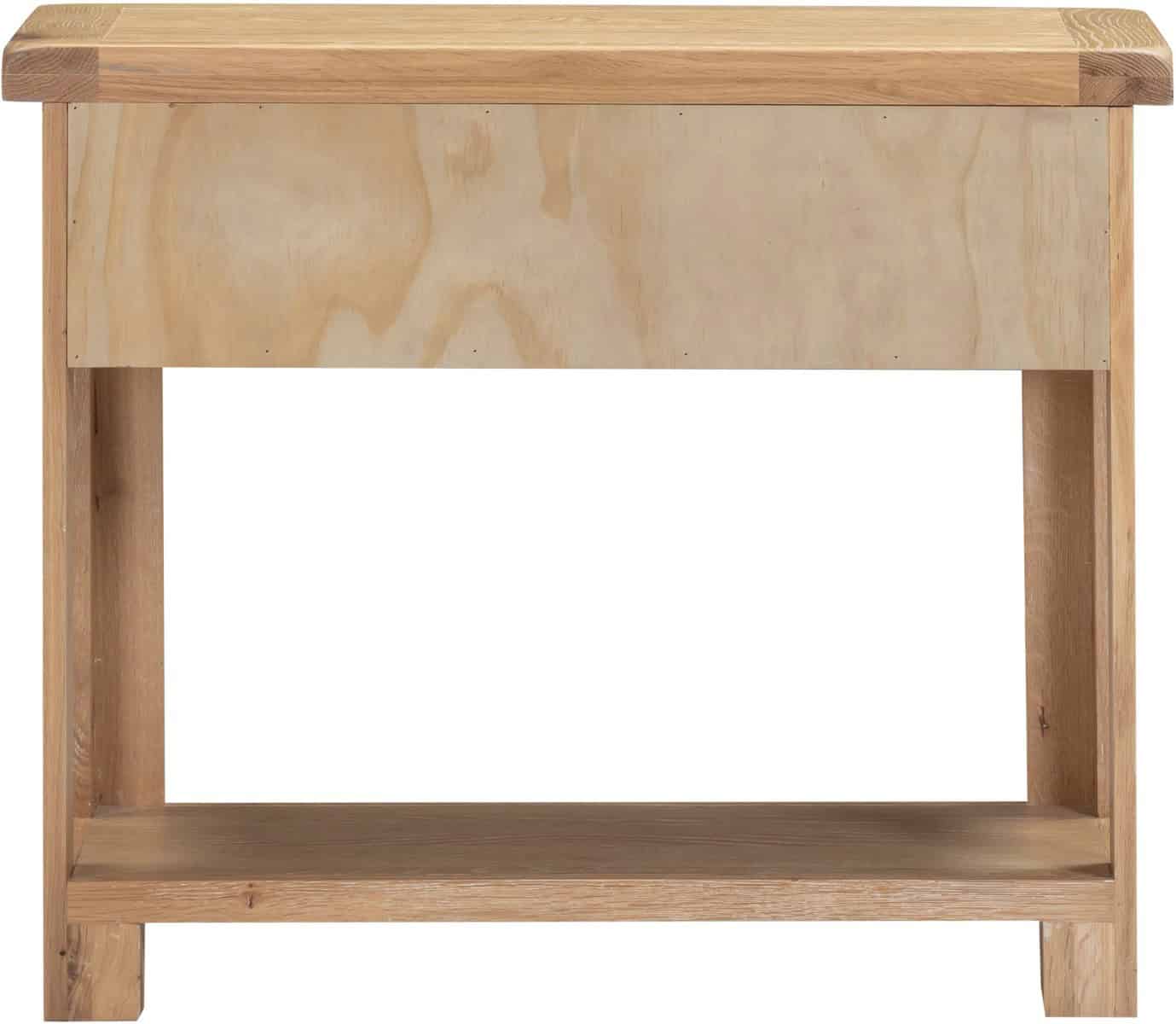 Windsor 2 Drawer Console Table - Natural Oak - Image 5