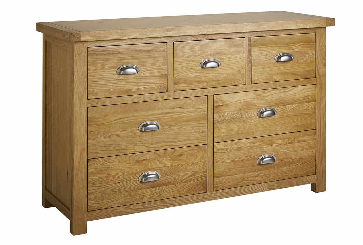 Woburn 4+3 Chest of Drawers - Oak - Image 4