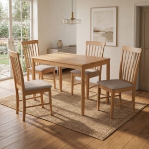 Cologne 1x4 Dining Set (4 Chairs)
