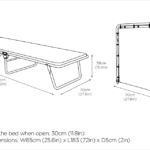 Jaybe Value Memory 2ft3 Folding Bed with Cover - 101710 - Image 2
