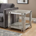 Belini End Table - Sintered Stone & Stainless Steel - Image 2