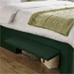 Leigha 4ft6 Bedframe - Green Velvet - Image 5