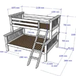 Lucca Adults Triple Bunk Bed - White - Image 2