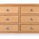 Honey B Newbury 6 Drawer Chest - Oak - Image 3