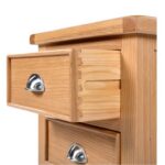 Honey B Newbury Bedside Locker- Light Oak - Image 4
